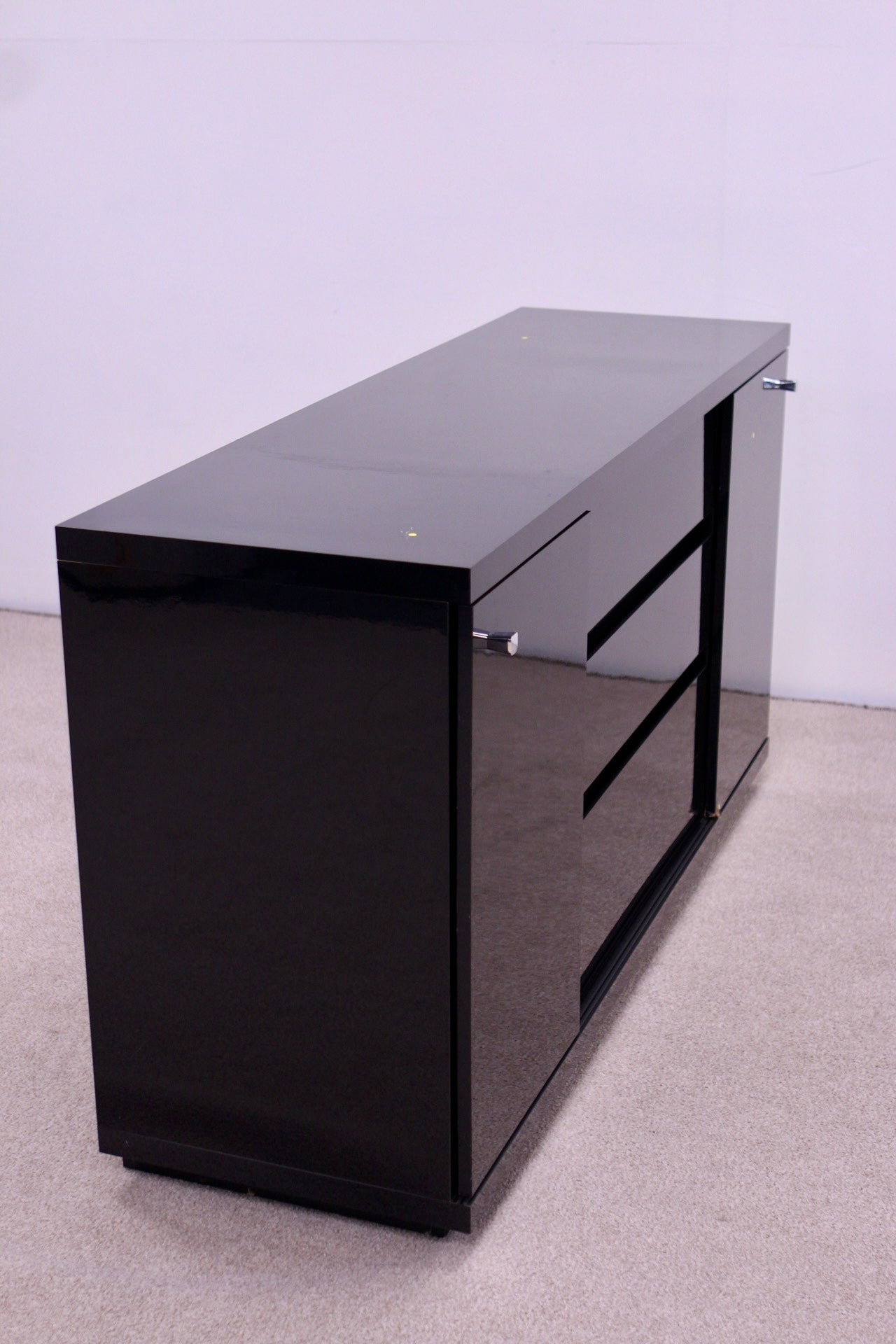 High Gloss Black Sideboard