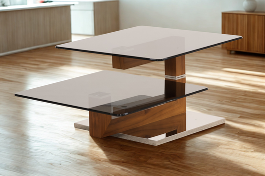 Designer Glass Coffee Table by Venjakob