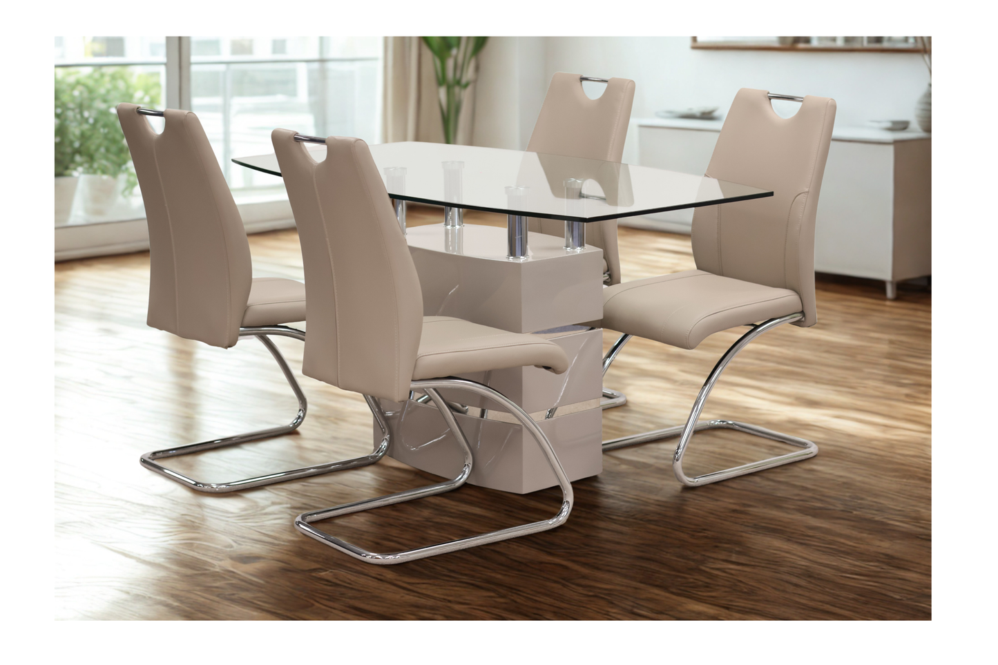 Contemporary Dining Table and Chairs