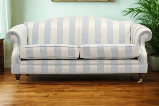 Traditional Striped Sofa
