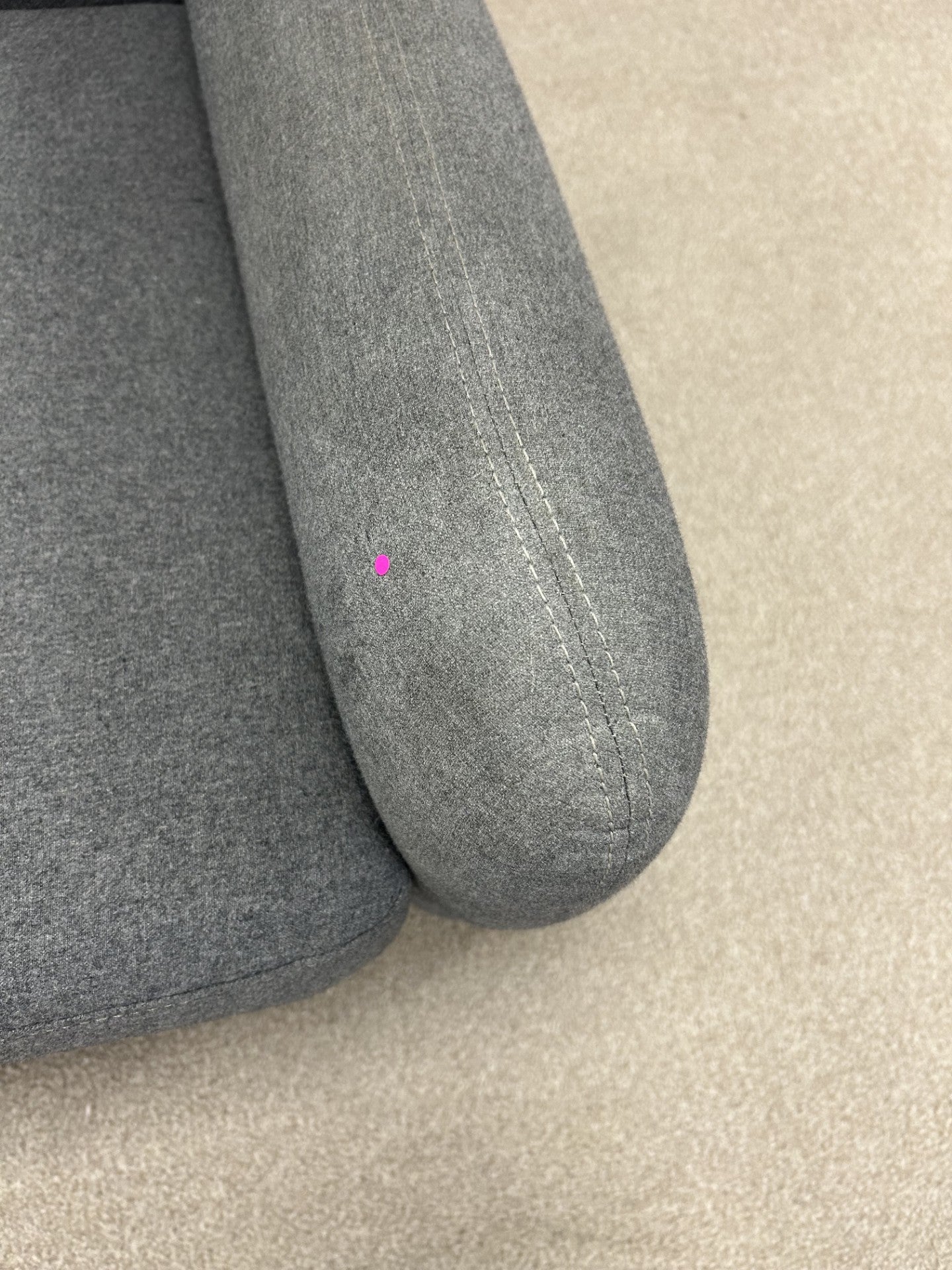 Three Seater Grey Sofa by Rubens