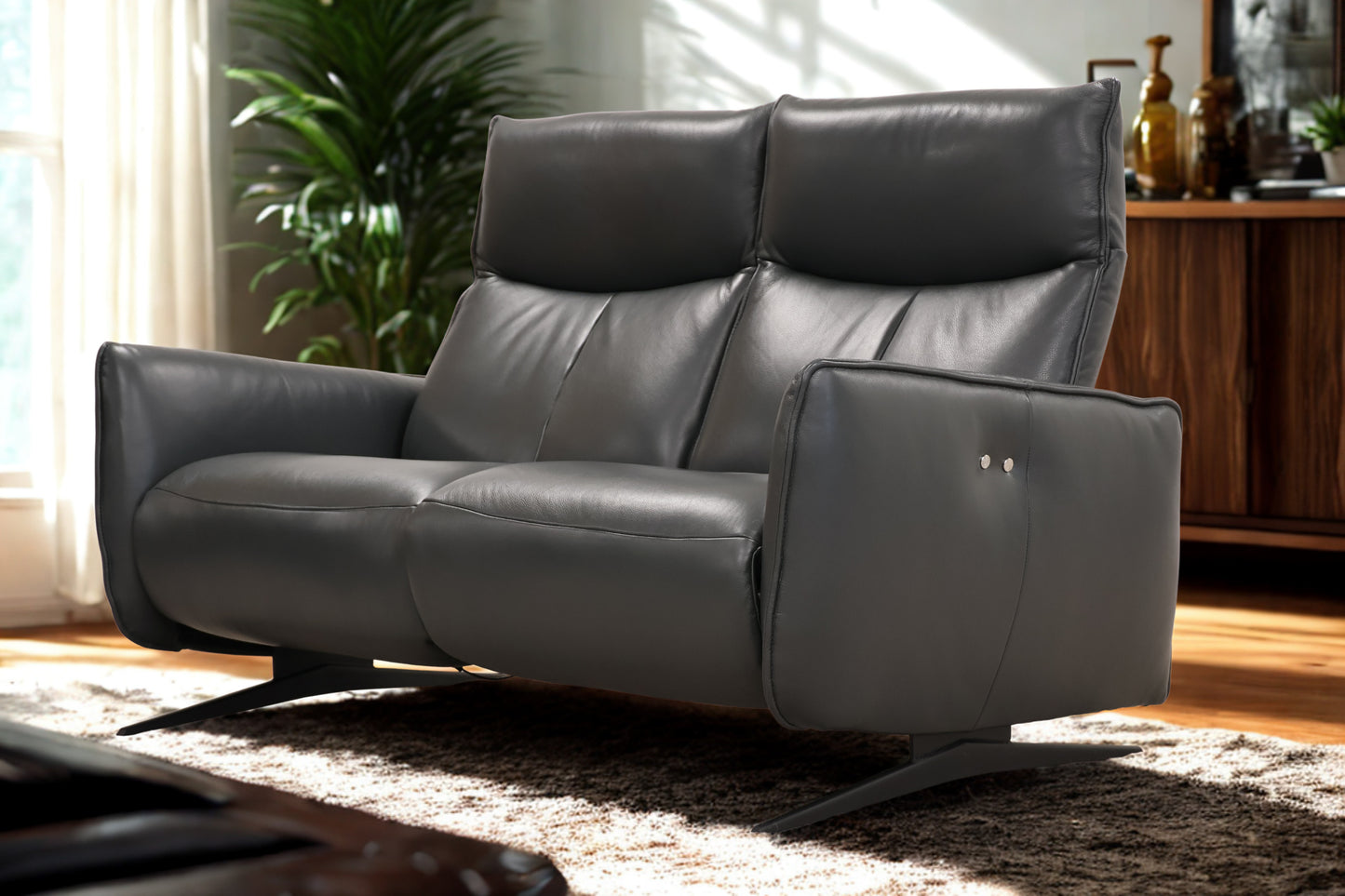 Hjort Knudsen Leather Recliner Sofa – Danish Design
