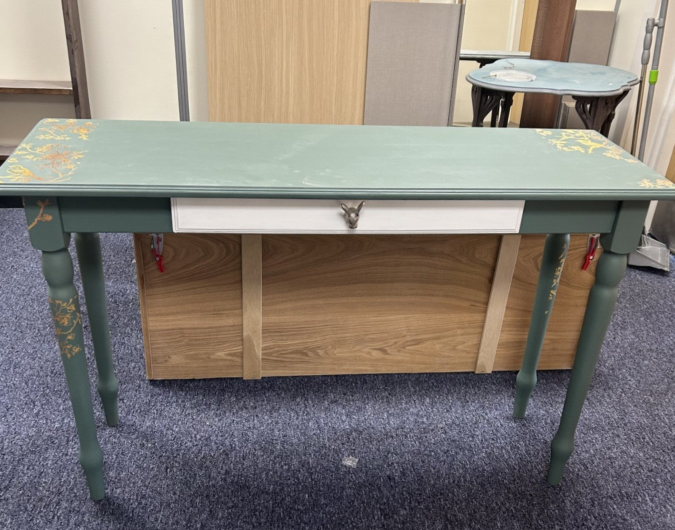 Woodland Themed Console Table by UPCYCLEinc