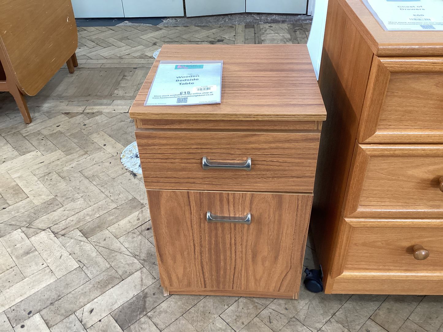 Wooden Bedside Table