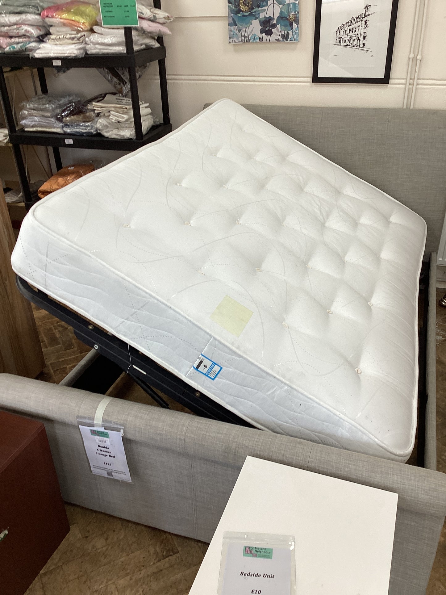 Double Ottoman Bed & Mattress