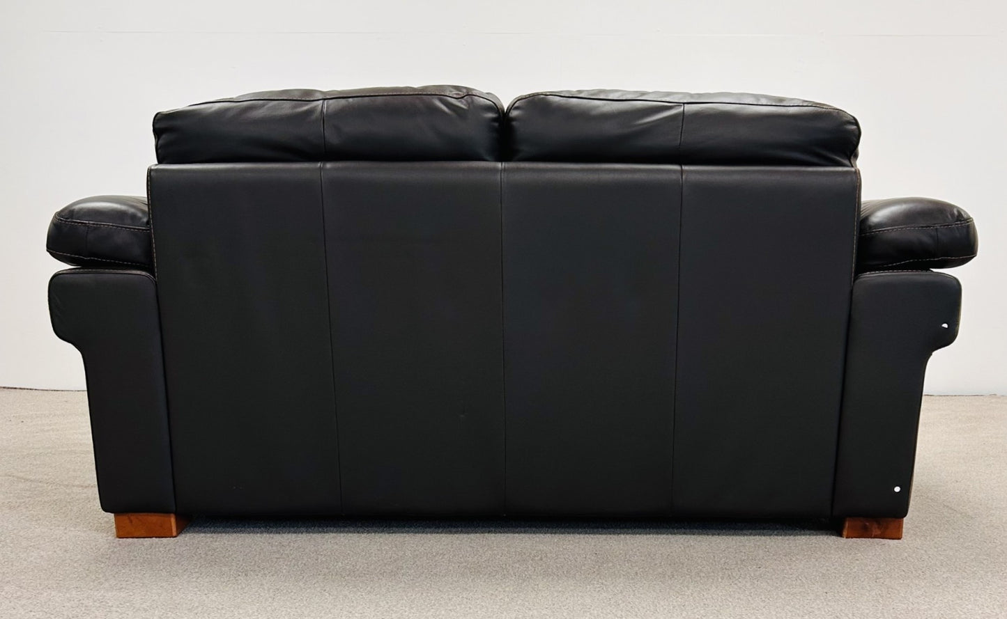 Dark Brown Leather Sofa